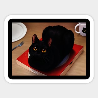 black cat Sticker